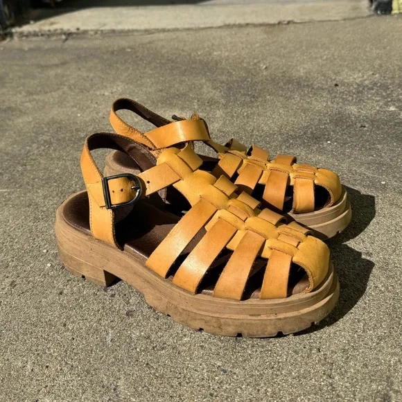 Free People Shoes Delaney Fisherman Sandal Semi Platform